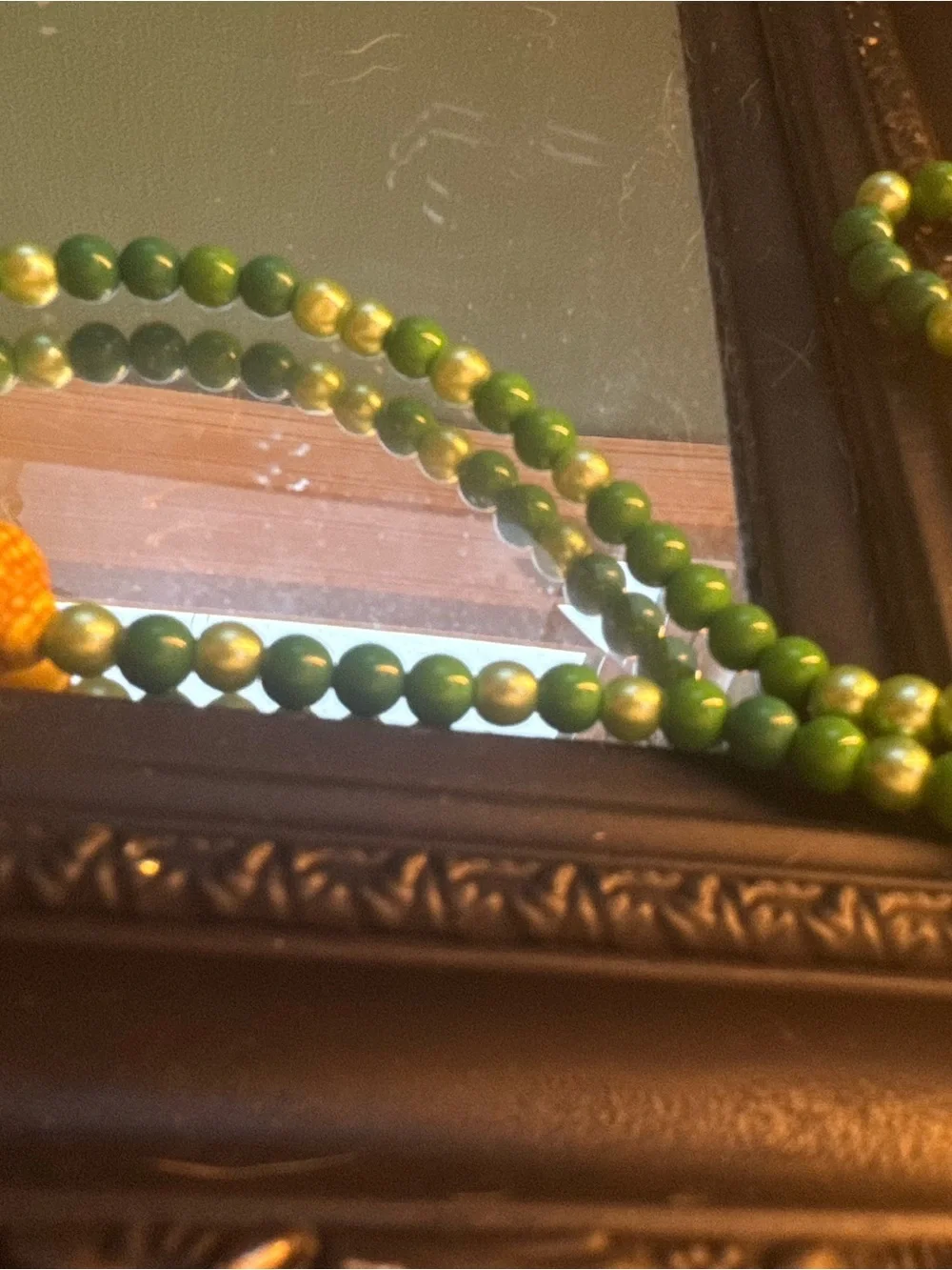 Green Beaded Statement Necklace - Handcrafted Fashion Jewelry